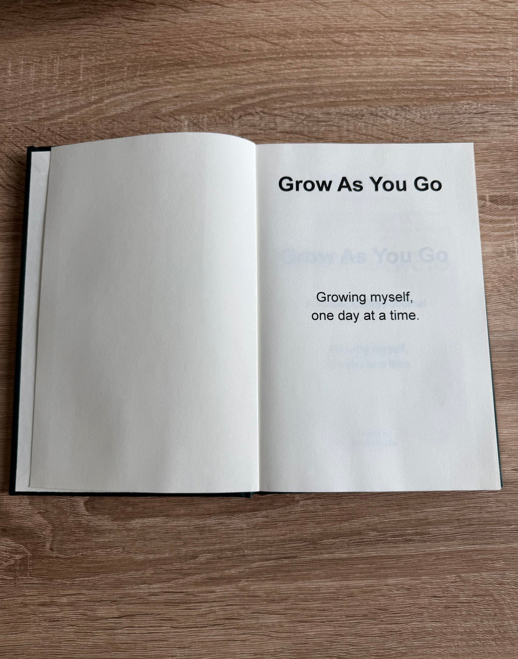 Grow as You Go: 90-Day Guided Personal Growth Journal