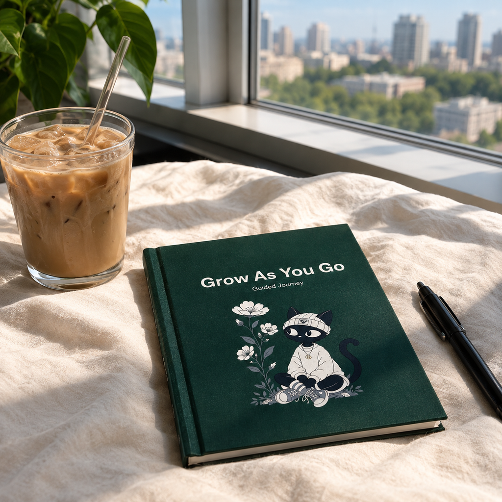 Grow as You Go: 90-Day Guided Personal Growth Journal