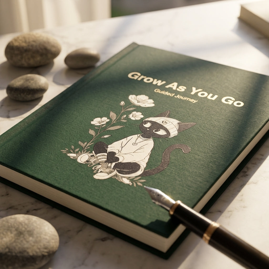Grow as You Go: 90-Day Guided Personal Growth Journal